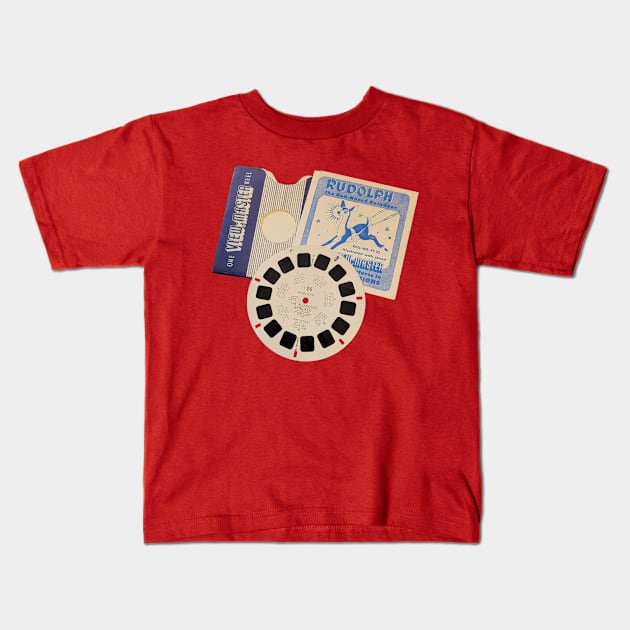 Rudolph - View-Master! Old People's TikTok Kids T-Shirt by Eugene and Jonnie Tee's